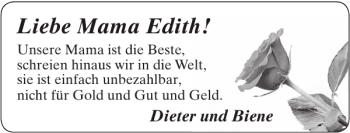 Glückwunschanzeige von Mama Edit h von Super Sonntag / Super Mittwoch
