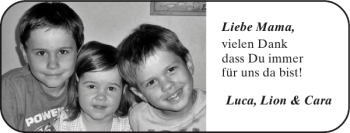 Glückwunschanzeige von Mama Luca Lion Cara von Super Sonntag / Super Mittwoch