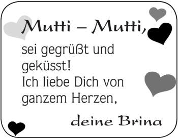 Glückwunschanzeige von Mutti Mutti von Super Sonntag / Super Mittwoch