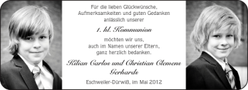 Glückwunschanzeige von   von Aachener Zeitung / Aachener Nachrichten