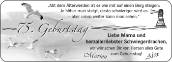 Glückwunschanzeige von   von Aachener Zeitung / Aachener Nachrichten