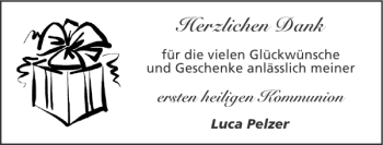 Glückwunschanzeige von ersten heiligen Kommunion von Super Sonntag / Super Mittwoch