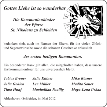 Glückwunschanzeige von ist so wunderbar von Super Sonntag / Super Mittwoch