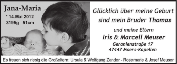 Glückwunschanzeige von   von Aachener Zeitung / Aachener Nachrichten