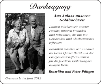 Glückwunschanzeige von Danksagung  von Super Sonntag / Super Mittwoch