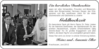 Glückwunschanzeige von Goldhochzeit  von Super Sonntag / Super Mittwoch