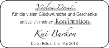 Glückwunschanzeige von Konfirmation  von Super Sonntag / Super Mittwoch