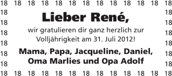 Glückwunschanzeige von   von Super Sonntag / Super Mittwoch