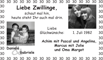 Glückwunschanzeige von   von Super Sonntag / Super Mittwoch