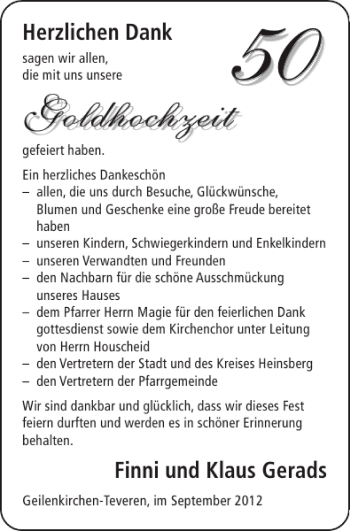 Glückwunschanzeige von   von Super Sonntag / Super Mittwoch