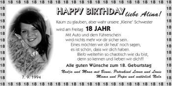 Glückwunschanzeige von   von Super Sonntag / Super Mittwoch