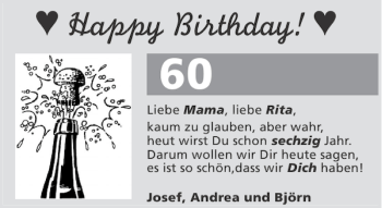 Glückwunschanzeige von Rita  von Aachener Zeitung / Aachener Nachrichten