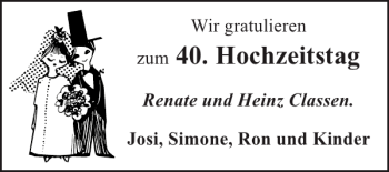 Glückwunschanzeige von Hochzeitstag  von Super Sonntag / Super Mittwoch
