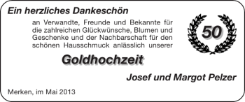 Glückwunschanzeige von Josef und Margot Pelzer von Super Sonntag / Super Mittwoch