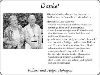 Glückwunschanzeige von Robert und Helga Hohagen von Super Sonntag / Super Mittwoch