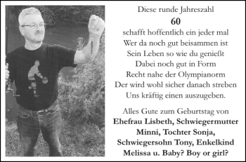 Glückwunschanzeige von Diese runde Jahreszahl von Aachener Zeitung / Aachener Nachrichten