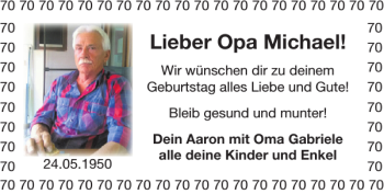 Glückwunschanzeige von Opa Michael von Super Sonntag / Super Mittwoch