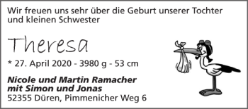 Glückwunschanzeige von Theresa  von Super Sonntag / Super Mittwoch