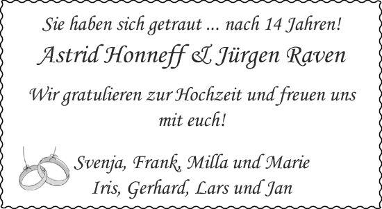 Glückwunschanzeige von Astrid und Jürgen  von Aachener Zeitung / Aachener Nachrichten