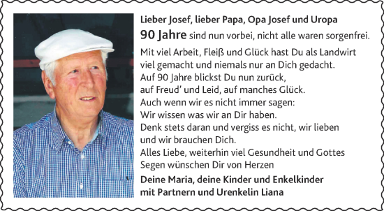 Glückwunschanzeige von Josef  von Aachener Zeitung / Aachener Nachrichten