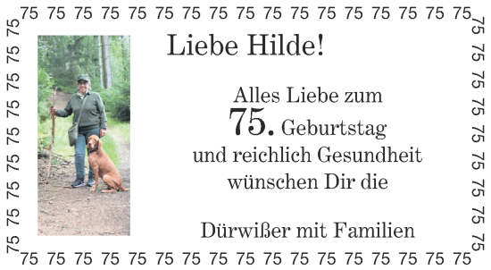 Glückwunschanzeige von Hilde  von Aachener Zeitung / Aachener Nachrichten