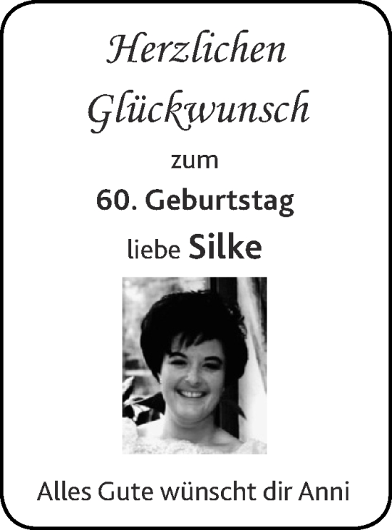 Glückwunschanzeige von Silke  von Aachener Zeitung / Aachener Nachrichten