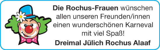 Glückwunschanzeige von einen wunderschönen Karneval  von Zeitung am Sonntag