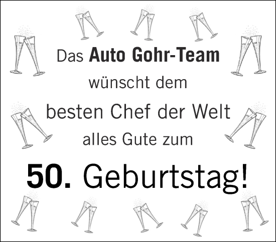 Glückwunschanzeige von Auto Gohr-Team  von Aachener Zeitung / Aachener Nachrichten
