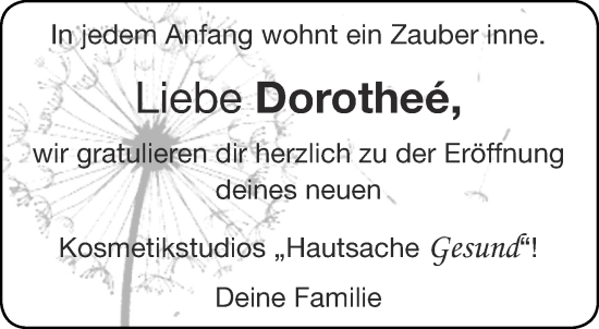 Glückwunschanzeige von Dorothee  von Aachener Zeitung / Aachener Nachrichten