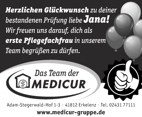 Glückwunschanzeige von Jana  von Zeitung am Sonntag