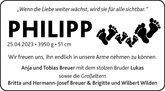 Glückwunschanzeige von Philipp  von Aachener Zeitung