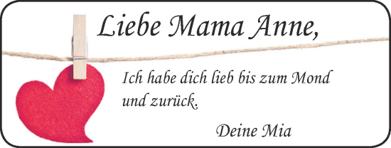 Glückwunschanzeige von Liebe Mama Anne  von Zeitung am Sonntag
