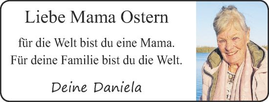 Glückwunschanzeige von Liebe Mama Irene  von Zeitung am Sonntag