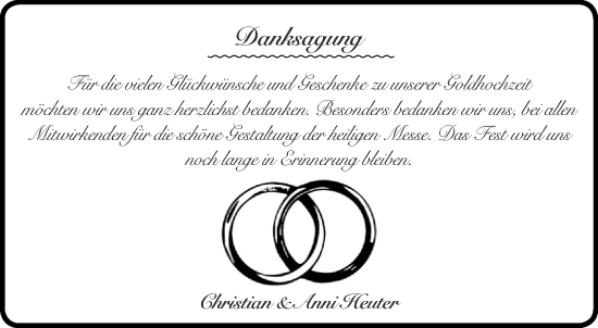Glückwunschanzeige von Christian und Anni Heuter von Aachener Zeitung