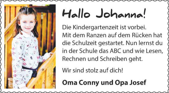 Glückwunschanzeige von Johanna  von Aachener Zeitung