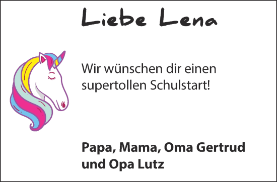 Glückwunschanzeige von Lena  von Aachener Zeitung