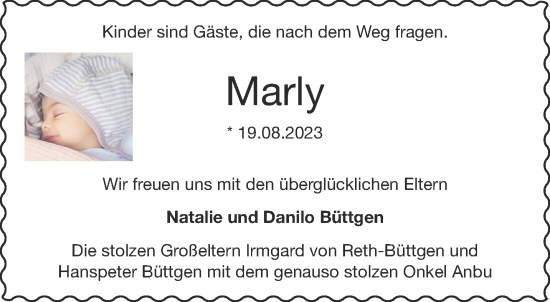 Glückwunschanzeige von Marly  von Aachener Zeitung