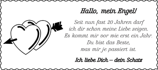 Glückwunschanzeige von Engel  von Zeitung am Sonntag