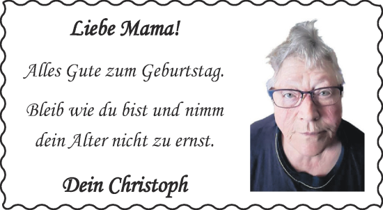 Glückwunschanzeige von Liebe Mama  von Aachener Zeitung