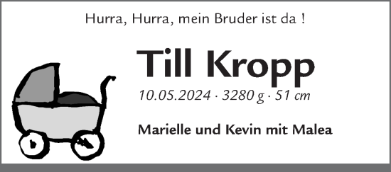 Glückwunschanzeige von Till Kropp von Zeitung am Sonntag