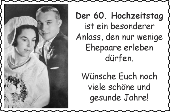 Glückwunschanzeige von Hochzeitstag  von Aachener Zeitung
