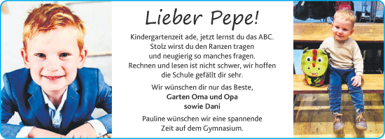 Glückwunschanzeige von Pepe  von Aachener Zeitung