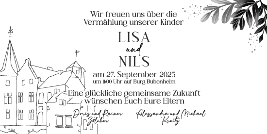 Glückwunschanzeige von Lisa und Nils  von Zeitung am Sonntag