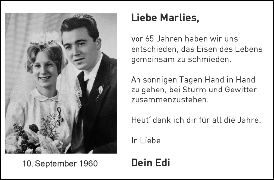 Glückwunschanzeige von Marlies  von Aachener Zeitung