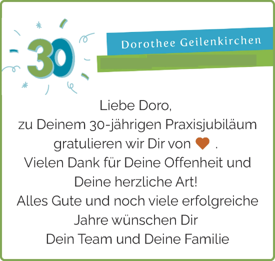 Glückwunschanzeige von Dorothee Geilenkirchen von Zeitung am Sonntag